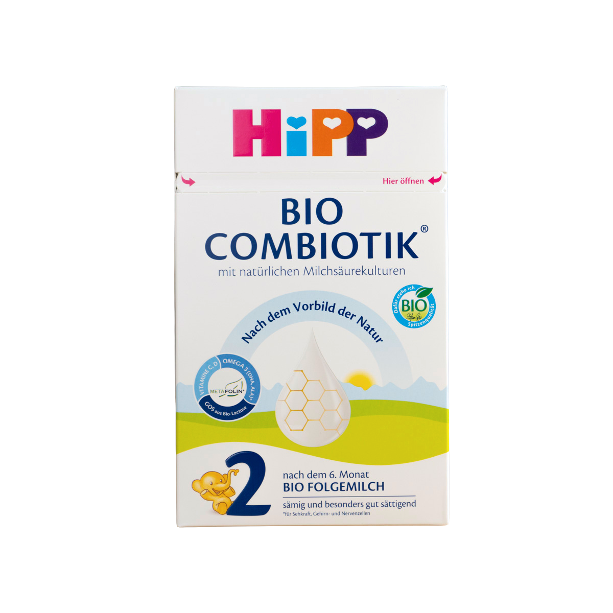 HiPP No Starch Stage 2 (6+ Months) Combiotic Formula - German Version (600g)