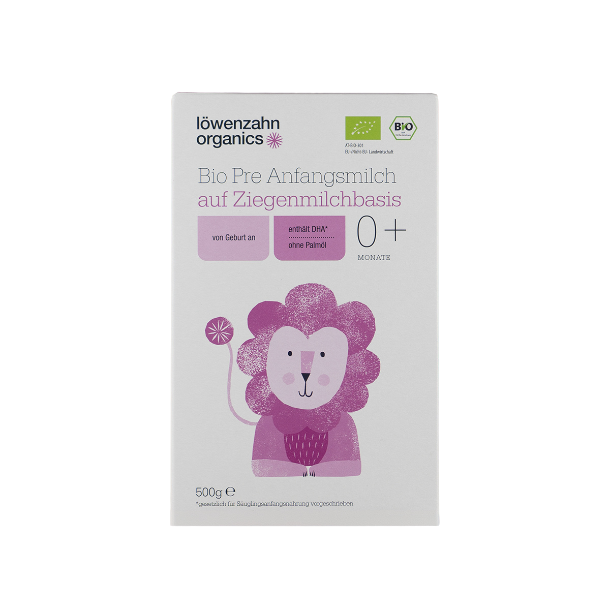 Löwenzahn Organics Goat Stage Pre (0-6 Months) Infant Formula (500g)