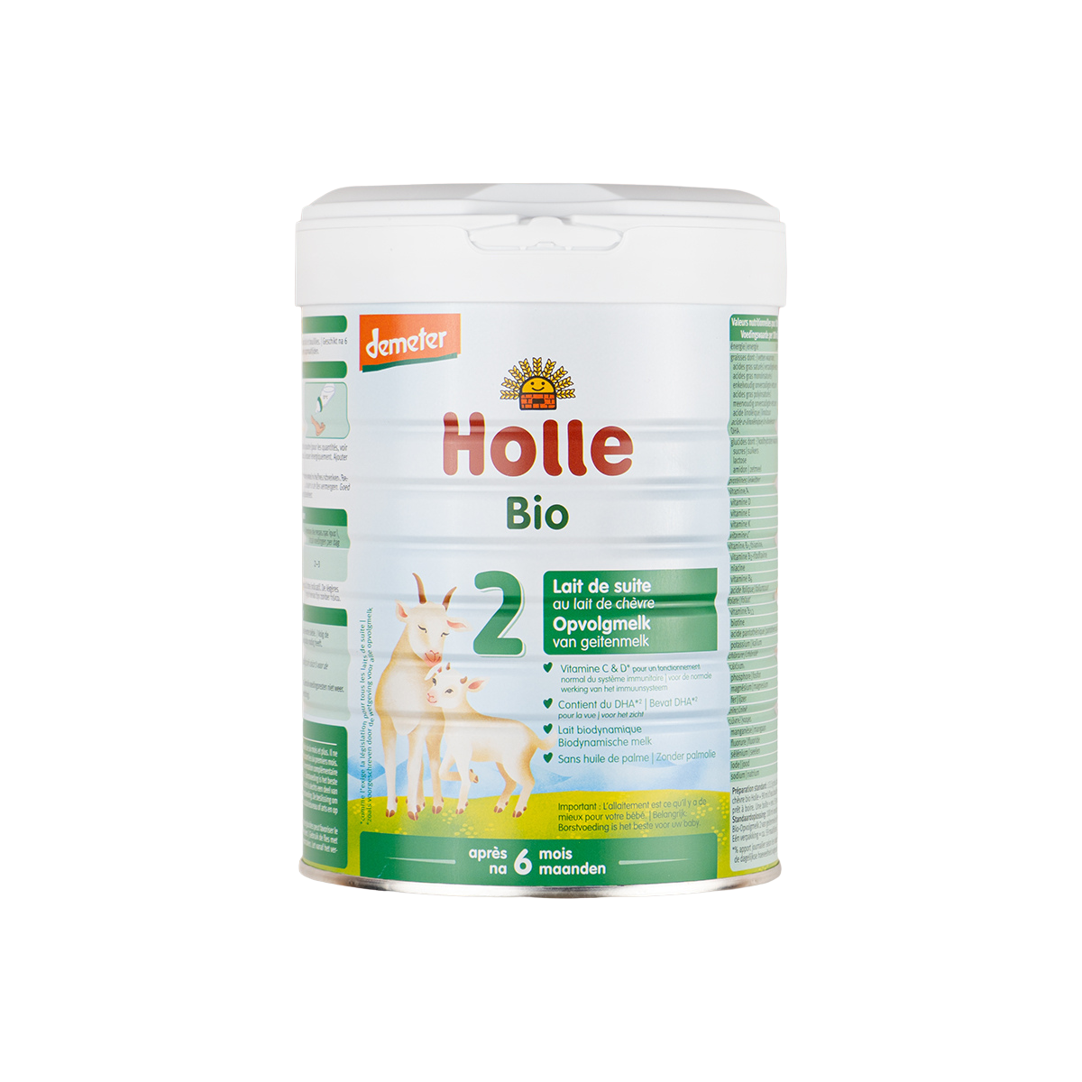Holle Goat Milk Formula Stage 2 (6+ Months): Dutch Version (800g)