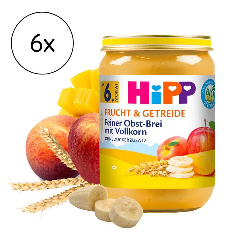 HiPP Jar - Fine Fruit Porridge With Whole Grains (190g)