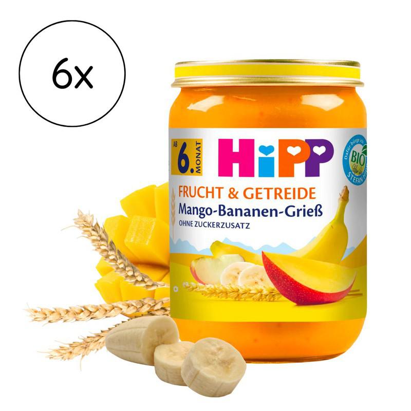 HiPP Jar - Mango Banana Semolina Puree (190g)