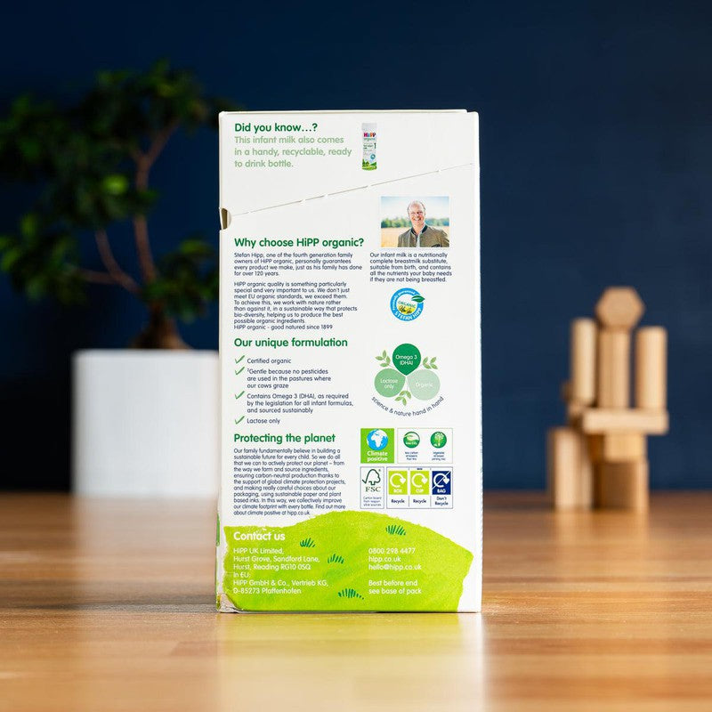 HiPP UK Stage 1 Organic Combiotic First Infant Milk Formula (800g)