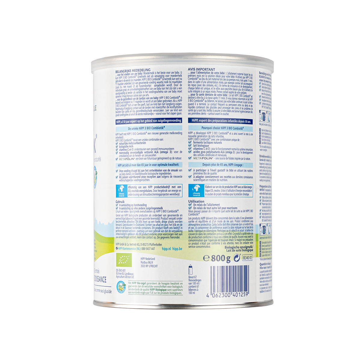 HiPP Dutch Stage 3 Combiotic Formula 10+ Months (800g)