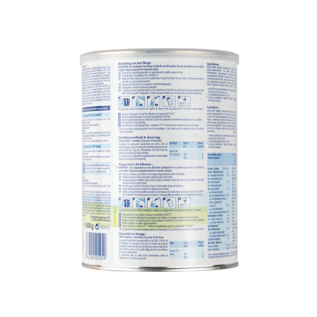 HiPP Dutch Stage 3 Combiotic Formula 10+ Months (800g)