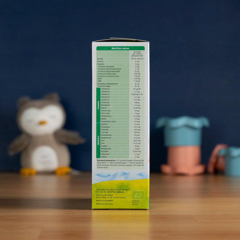 Holle Goat Milk Formula Stage 3 Lactose-Only (12+ Months): Global Version (400g)