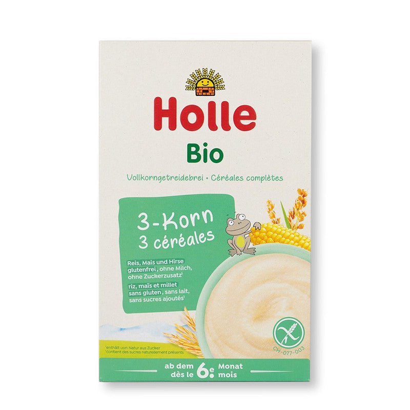 Holle Organic 3-Grain Porridge (6+ Months) - 250g