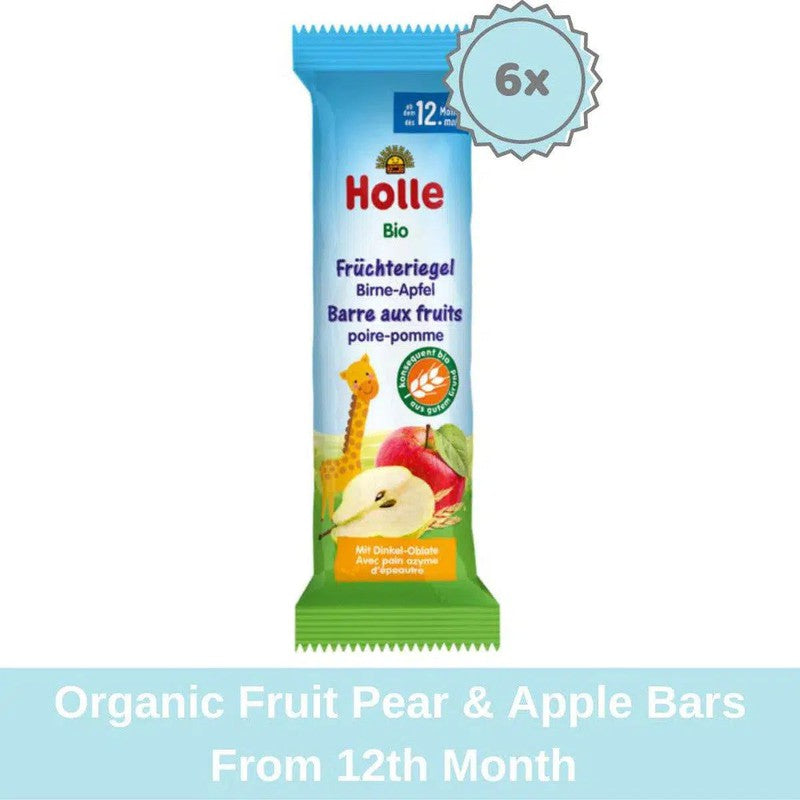 Holle Snack Bars - Pear &amp; Apple (12+ Months), 25g - 6 Bars
