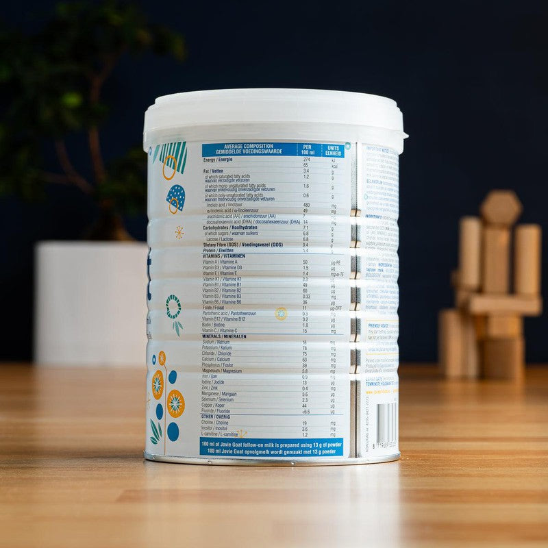 Jovie Stage 2 (6-12 Months) Organic Goat Milk Formula (800g)