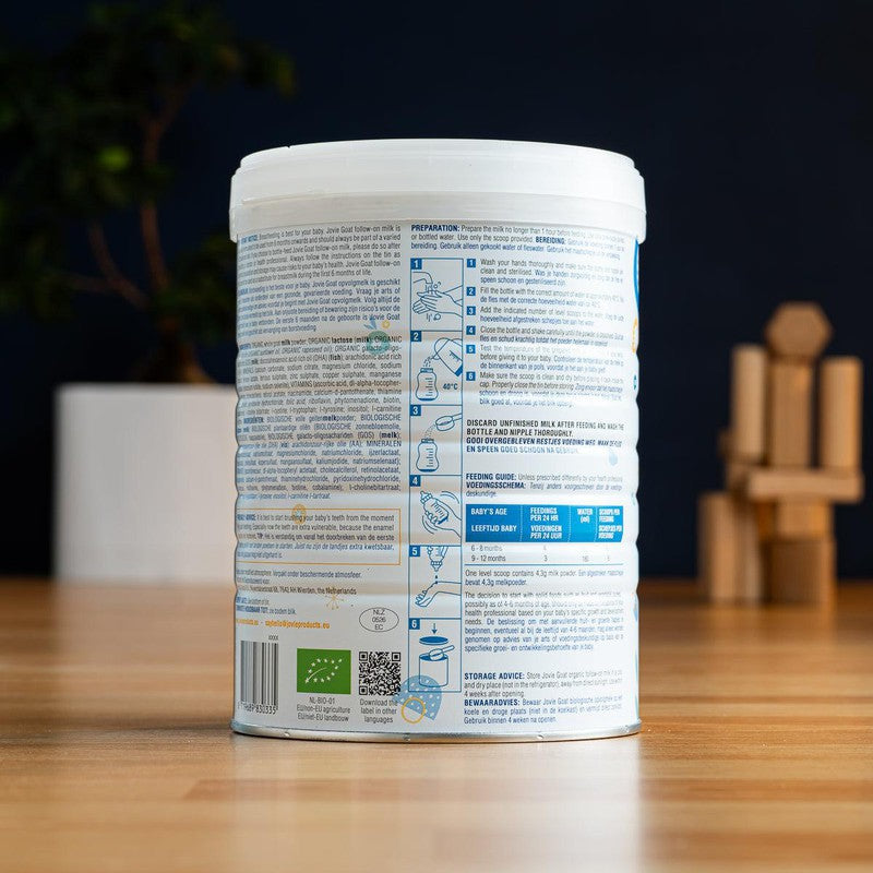 Jovie Stage 2 (6-12 Months) Organic Goat Milk Formula (800g)