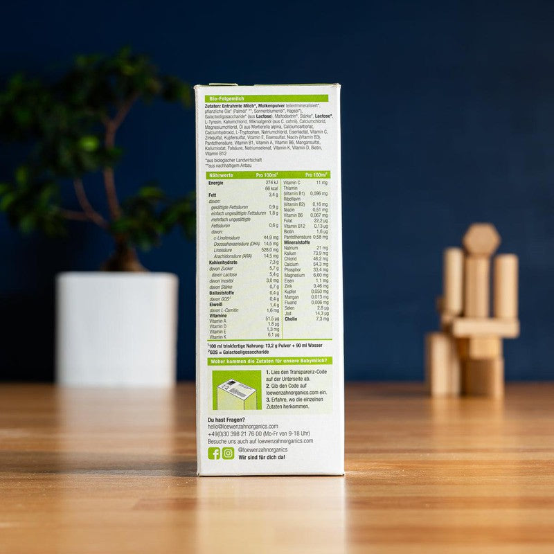 Löwenzahn Organics Stage 2 (6-12 Months) Formula (500g)
