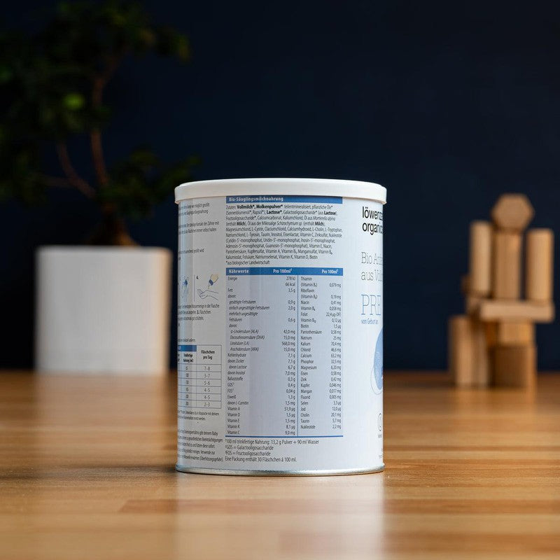 Löwenzahn Whole Cow&#39;s Milk Stage Pre (0-6 Months) Infant Formula (400g)